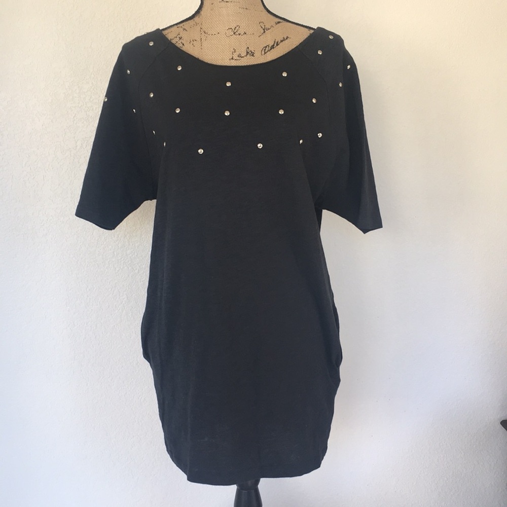 NWT organic cotton black blouse size 6